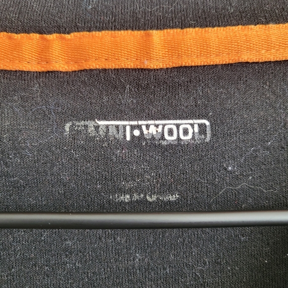 Omni Wool Omniwool men's Base layer Long Sleeve Shirt Size XL Black - Picture 3 of 5